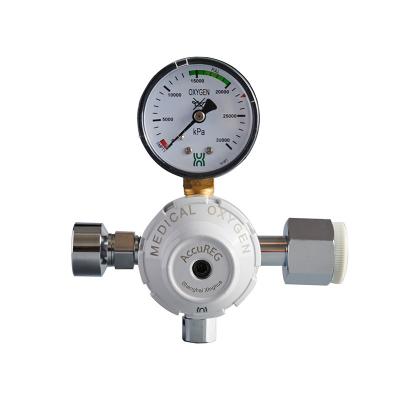 China Matte Chrome Finish Pressure Regulators , Oxygen Regulator Pressure Gauge for sale