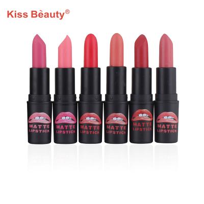 China OEM Waterproof Matte Lipstick Lipstick Beauty Kiss Long Lasting Private Label for sale