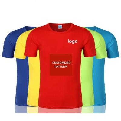 China Wholesale Custom Printing Anti-Wrinkle Men's T-shirt Sports Mesh High Quality Quick Dry T-shirt For Men OEM Service Accepted for sale