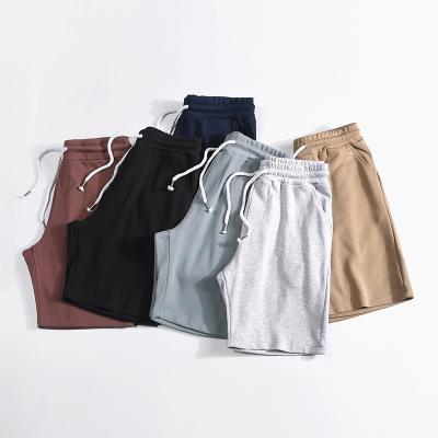 China Anti-wrinkle Makaron color heavy casual shorts for lovers summer sports five-piece loose pants, terry cotton beach pants 330g terry cotton for sale