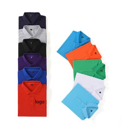 China Anti-Wrinkle 100%cotton 3D Printed Heavy Solid Color Golf Uniform Polo Shirt For Mens Mens Polo Shirts Men's Polo Shirts for sale