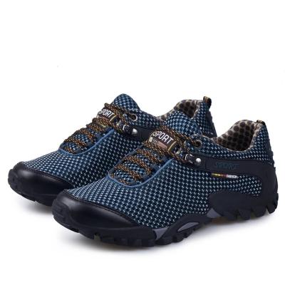 China Promotional Durable Mesh / Pu Various Trekking Men Hiking Outdoor Shoes for sale