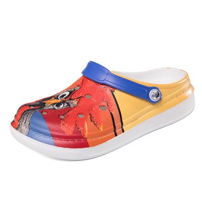 China Hot Sale Flat Customize Print Pattern To Clog Unisex Custom Shoes For Cartoon Movie Star Individual Wearing Fantastic Totem for sale