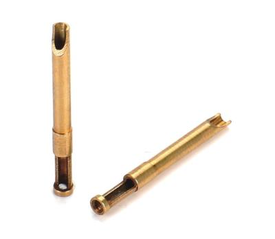 China OEM Machined Pins Male Gender Copper Water Treatment Brass CNC Lathe Parts for sale