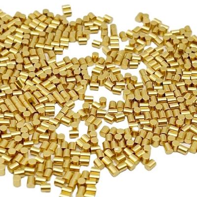 China Custom Brass Machined Pins Pad SMT Type Gold Plating 1.5mm Male For Connections for sale