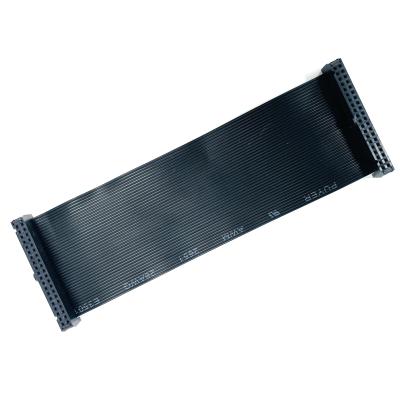 China Custom 2.54mm Black Flat Cable 6 Pin - 64 Pin IDC Flat Ribbon Cable Assembly for sale