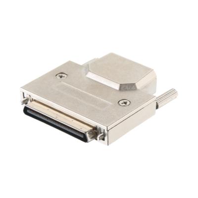 China Zinc Alloy Shell Material 68 Pin SCSI Connector Solder Type VHDCI HPCN Male for sale