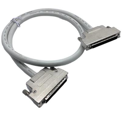 China Custom Grey SCSI Connector Cable 68 Pin 100 Pin Male Cable Ul20276 28awg Cable for sale