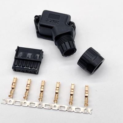 China Gold Plated Servo Motor Power Plug 4 Pin 5 Pin Phosphorous Bronze Contact Material for sale