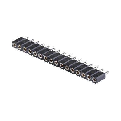 China Machined Female Header 2.54mm H7.0mm Length 10.0mm Straight 1-40Pin PCB Connector for sale