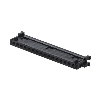 China 8 Pin - 24 Pin Single Row IDC Connector 2.54mm Pitch Black Female FC Socket for sale