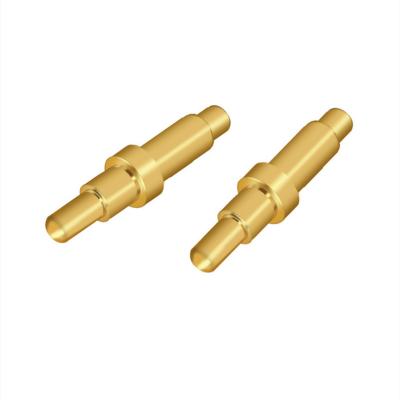 China Male Brass Dual Header POGO Pin Spring Loaded Pins With Customized Contact Material for sale