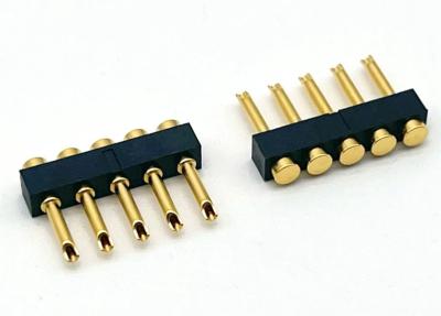 China 2.54mm Pitch Pogo Pin Connector Solder Type Female Pogo Pin 1x05P for sale