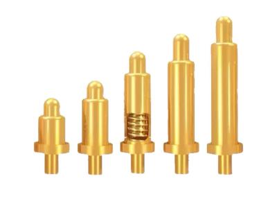 China 2.0mm Pogo Pin Connector Gold Plated Dip Pogo Pin Custom for sale