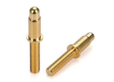 China Thread Type Pogo Pin Connector Brass Dia8.0 Spring Loaded Pogo Pin for sale