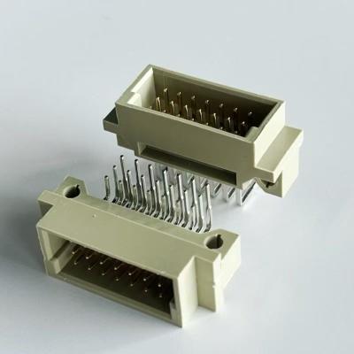 中国 2.54mm Din 41612 コネクタ 21 位置 右角 男性 3x7Pin ユーロカード コネクタ 販売のため