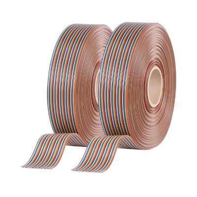 Chine Cable à arc-en-ciel plat personnalisé de 8 à 64 broches, de 1,27 mm, câble à ruban, 100 M/rouleau à vendre