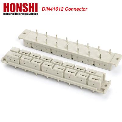 China 5.08mm DIN 41612 Connector 2 Rows 15P Female Power Type PCB Vertical Female 7+8 P 15Pin for sale