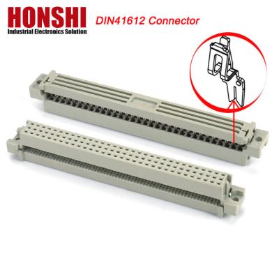 China 2.54mm Euro DIN 41612 Connector Female IDC Type 3rows 64P 96P Connectors for PCB Board for sale