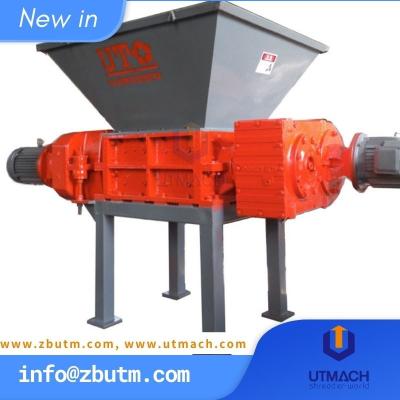 China Compact Double Shaft Shredder With PLC, Small Twin Shaft Shredding Machine, Versatile two rotor crushing machine for sale