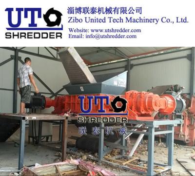 China hot sale large mattress shredder/ double shaft shredder, waste furniture shredder, solid waste shredder, waste recycling for sale