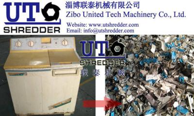 China Waste Washing Machine Shredder/Double Shaft Shredder/high capacity waste home appliances crushing machine, 2 rotor shred for sale