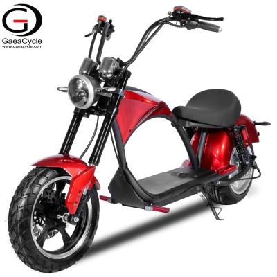 China Eu warehouse alloy wheel Gaea 60V 30AH 18*9.5 inch fat tire scooter citycoco electric boat for sale