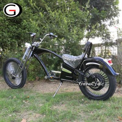 China Gaea steel vintage electric bike 48v e bikes 48v 1000w rear electric bicycle e bike chopper for sale