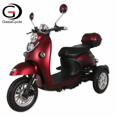 China Gaea Unisex Wholesale Price Cheap 2 Headlights 500W 60V 3 Wheel Electric Mobility Scooters With Remote for sale