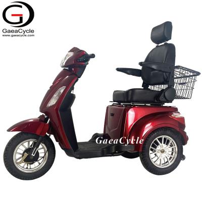 China New Gaea Unisex CE CE Certified 500W Seat Adjustable 3 Wheel Adult Electric Scooter Street Legal for sale