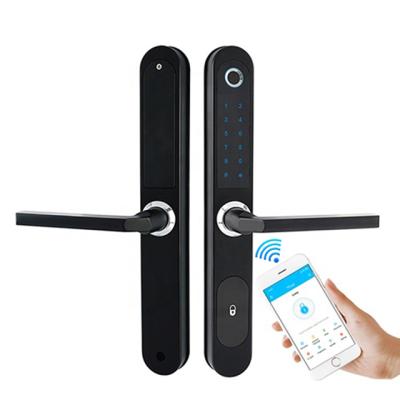 China 304 stainless steel tuya BLE APP door lock smart biometric electronic door lock for sale