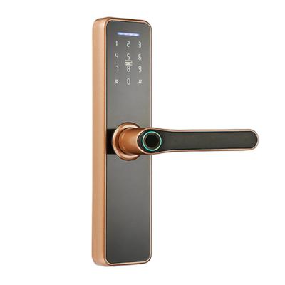 China Tuya APP Life Smart WiFi Home Security WiFi Fingerprint Control Aluminum Digital Door Lock FL-X7 for sale