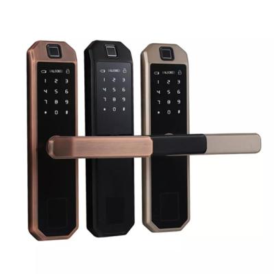 China outdoor wifi digital solid app fingerprint lock surveillance door wireless smart door lock for safe FL-1 for sale