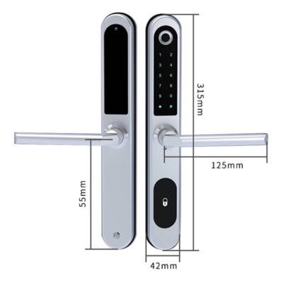 China Door Lock Theft Door Lock Anti Fingerprint Lock Eighteman Smart Smart Lock Fingerprint Lock USB Charging Waterproof Keyless for sale