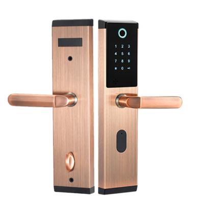 China Schools/Homes/Apartments/Offices/Addiction Smart RFID Biometric Single Card Latch Lock Digital Fingerprint Coded Door Lock for sale