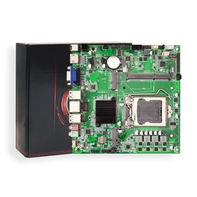 China Industrial cheap fanless mini-itx motherboard supporting VGA/HDMI/LVDS, DDR3, COM, SATA, MSATA, WIFI/4G module, single LAN for sale