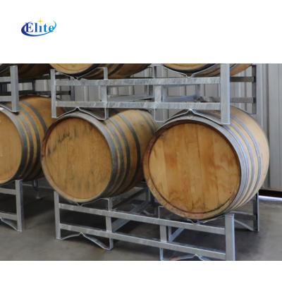 China Suitable for Wooden Whole Outside Classic Barrel Wine Display Rack for sale