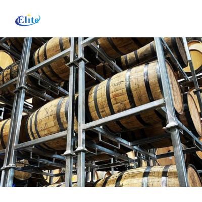 China Suitable for outdoor rectangle wine barrels safe storage rack for sale