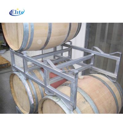 China Suitable for 225L exterior protection oak barrel galvanized racks for sale