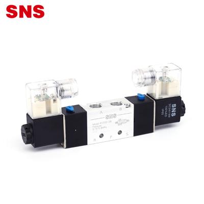 China General Pneumatic SNS Double Coil 4V220-08 5/2 Left Air Control Solenoid Valve With AC/DC 12V 24V 220V for sale