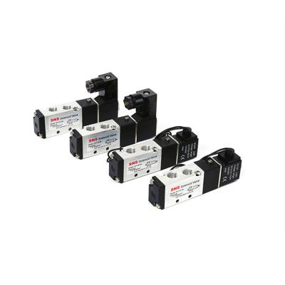 China Other SNS 4V Series Aluminum Alloy Solenoid Valve Air Control 5 Way 12v 24v 110v for sale