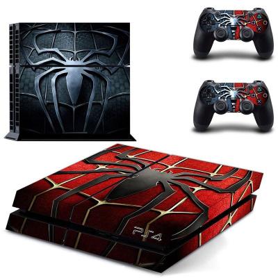 China Spiderman Design Spiderman Pattern For PS4 Vinyl Skin For Playstation 4 Controller Controle PS 4 Console Cover Sticker And 2 Gamepad Manttee Decal for sale