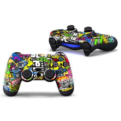 China For PS4 Controller Decal Bomb Graffiti Vinyl Cover Device Decal For Playstation 4 Controle Joystick Skin Sticker For PS4 Gamepad Wireless Controller for sale