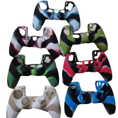 China High Quality Silicone For PS5 For PS5 Silicon Case Camouflage Case Skin Cover Grip Rubber Controller Army Protective Cover for sale