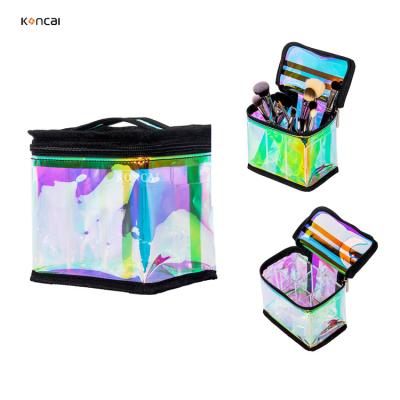 China FAMA Office Certificated Factory Holographic Makeup Handbag Beauti Bag Cosmet Box Cosmetic Organizer for sale