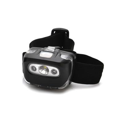 China 3Aaa High Brightness Headlamp New Design Dry Battery Port Plastic Type-C Emitting Cheap Head Lamp White Light Port Camping Led Headlamps for sale