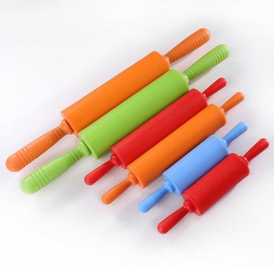 China Sustainable Bakeware Eco - Friendly Baking Tools Adjustable Silicone Fondant Pin for sale