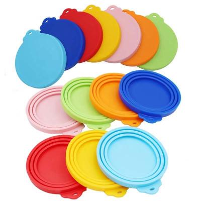 China Food Grade/Various Widely Used BPA Free Factory Environmentally Friendly Food Grade Silicone Food Lid Covers For Cans for sale