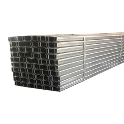 China Manufacturing or etc. ASTM A36 Galvanized Steel Cold Formed Section Structural C Shape Profile Channel Steel Truss Slotted Steel C U Z Beam C Purlin for sale