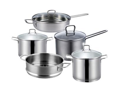 China Sustainable hot sale cookware OEM stainless steel cookware set non stick cookware set for sale